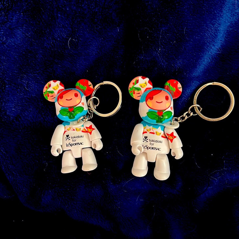 Vintage Tokidoki for LeSportsac Keychain Mickey Mouse Stars / Flowers(2006-2008)